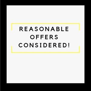 Reasonable Offers Considered